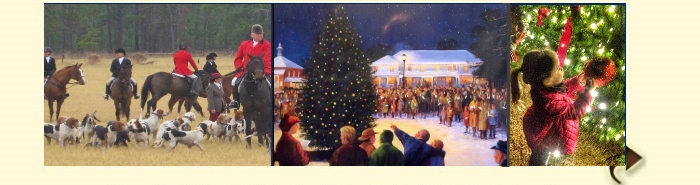 Inside Pinehurst Village Christmas